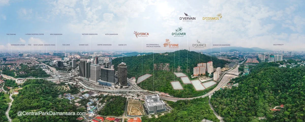 Aerial View of Central Park Damansara