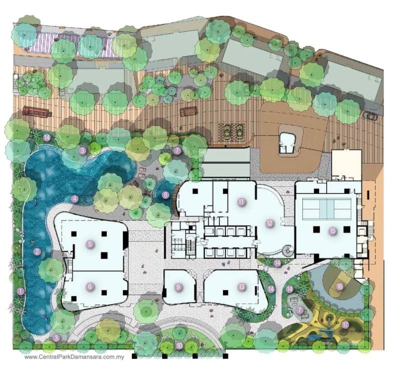 Podium @ D'Terra Residences Facilities Plan