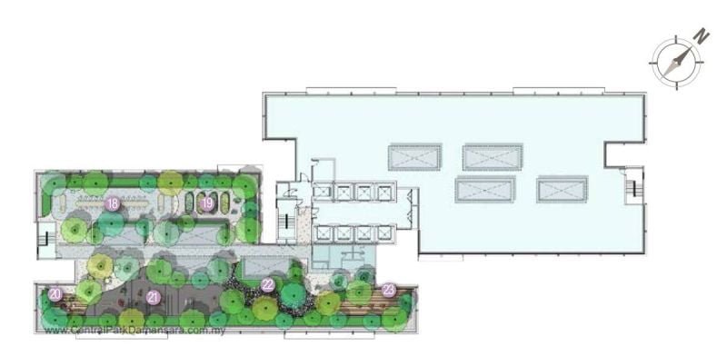 Sky Deck @ D'Terra Residences Facilities Plan