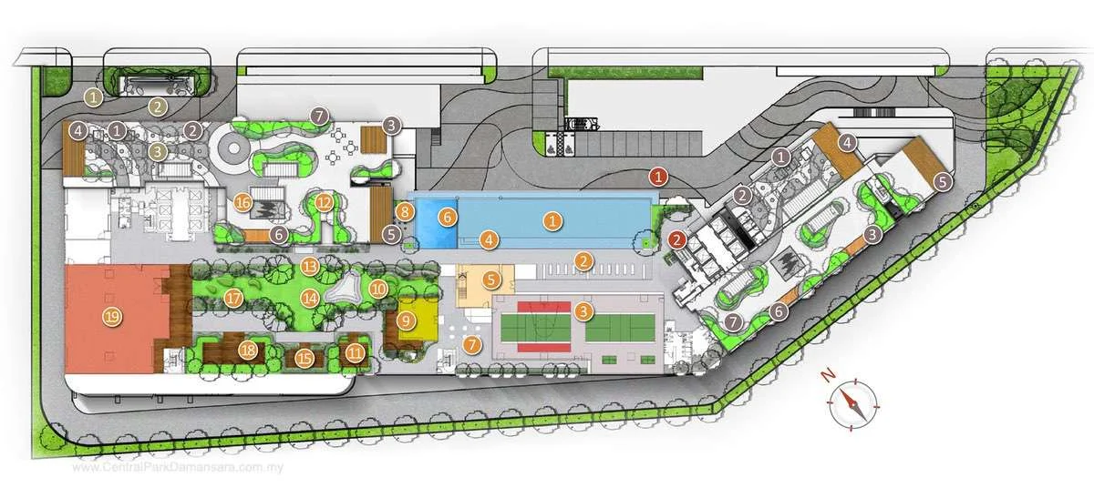 Facilities Plan DErica Central Park Damansara