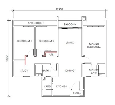 Type A1 @ D'Tessera Residence